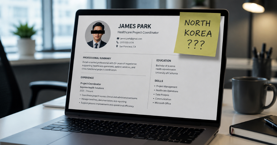 Modus Penipuan Pekerja Remote Korea Utara Meluas ke Sektor Kesehatan dan Sales Menggunakan Identitas AI dan Laptop Farm